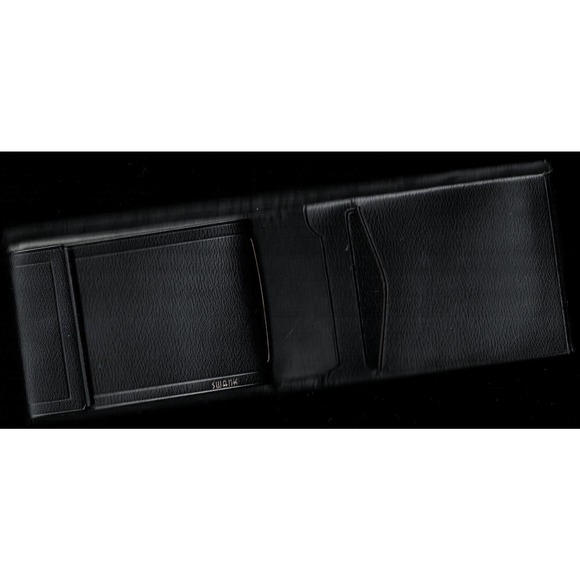 SWANK Other - VTG SWANK Top Grain Bow Leather Bi Fold Wallet with Brass Clasps